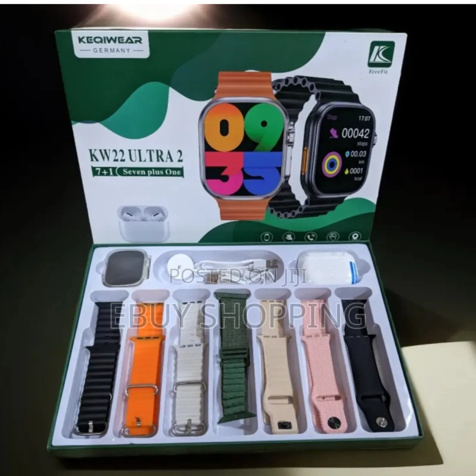 Multi-sport Smartwatch With Heart Rate, Temperature Phone Calls