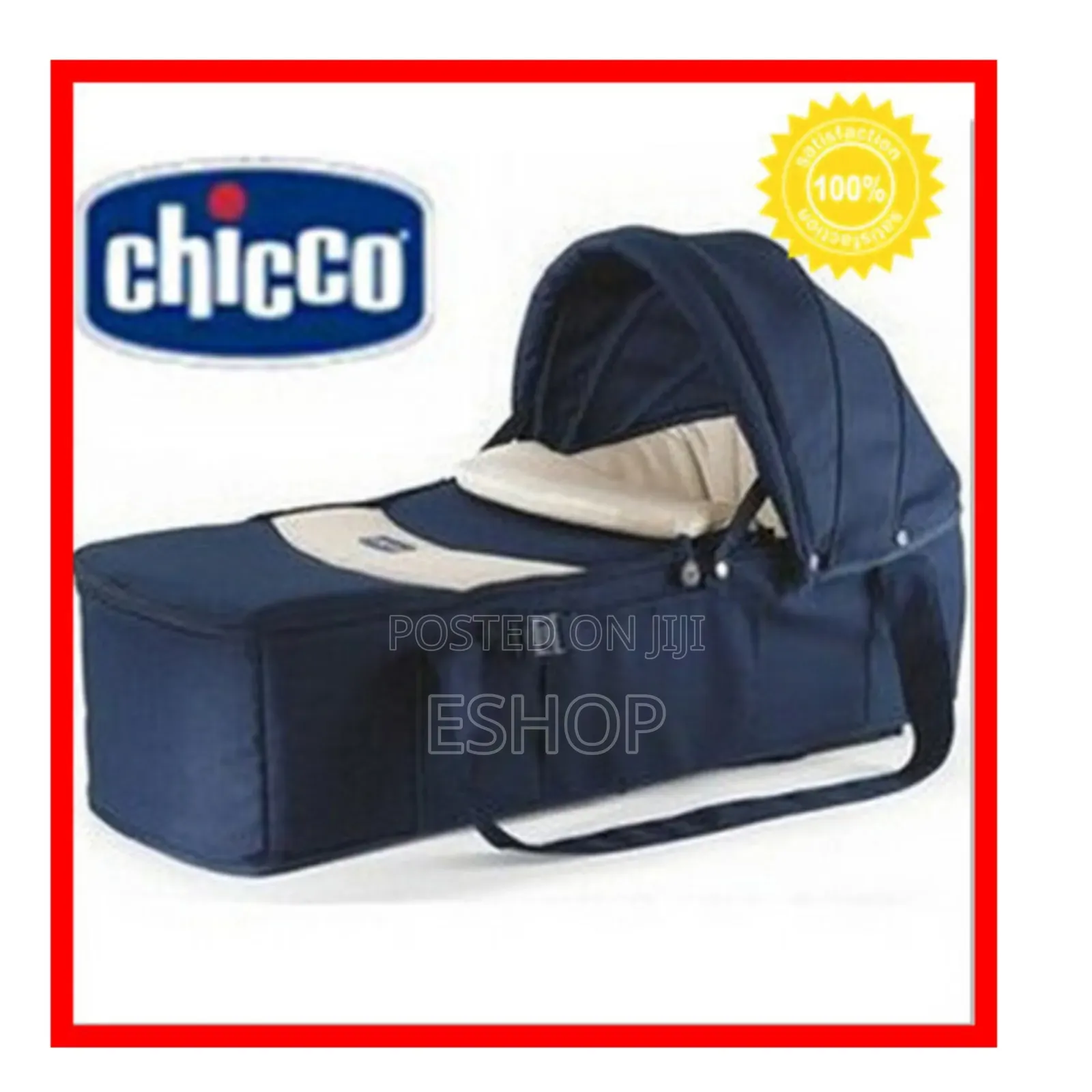 Chicco Breathable Travel Bed Baby Basket In Navy