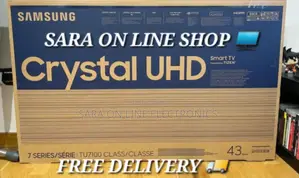 ➧Samsung 43" Crystal Uhd Tv ◈Free Delivery ◈ 5 Years Warranty