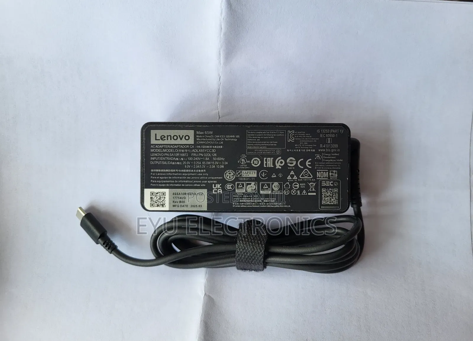 Type C Lenovo Laptop Charger