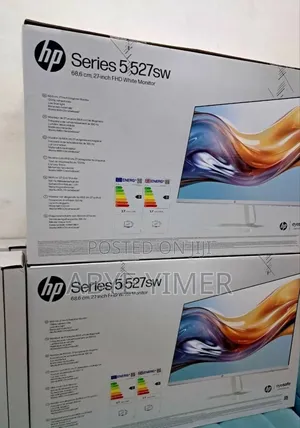 1brand New White Monitor Hp 27" Inch Monitor