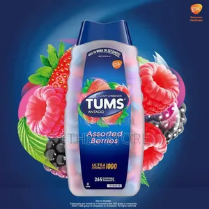Photo - Tums Ultra Strength 1000 Assorted Berries Antacid Chewable Tablets