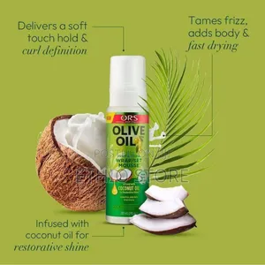 Photo - Karibou Beauty Anti-Frizz Olive Oil Wrap Set Mousse