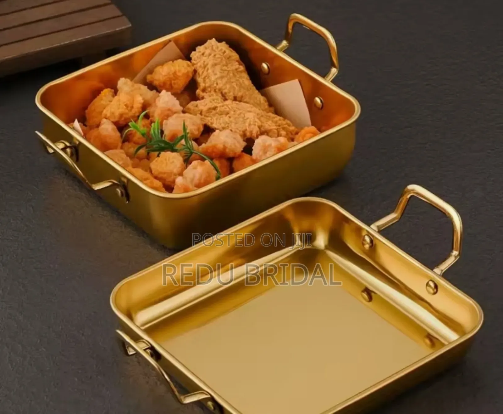 Golden Serving Tray