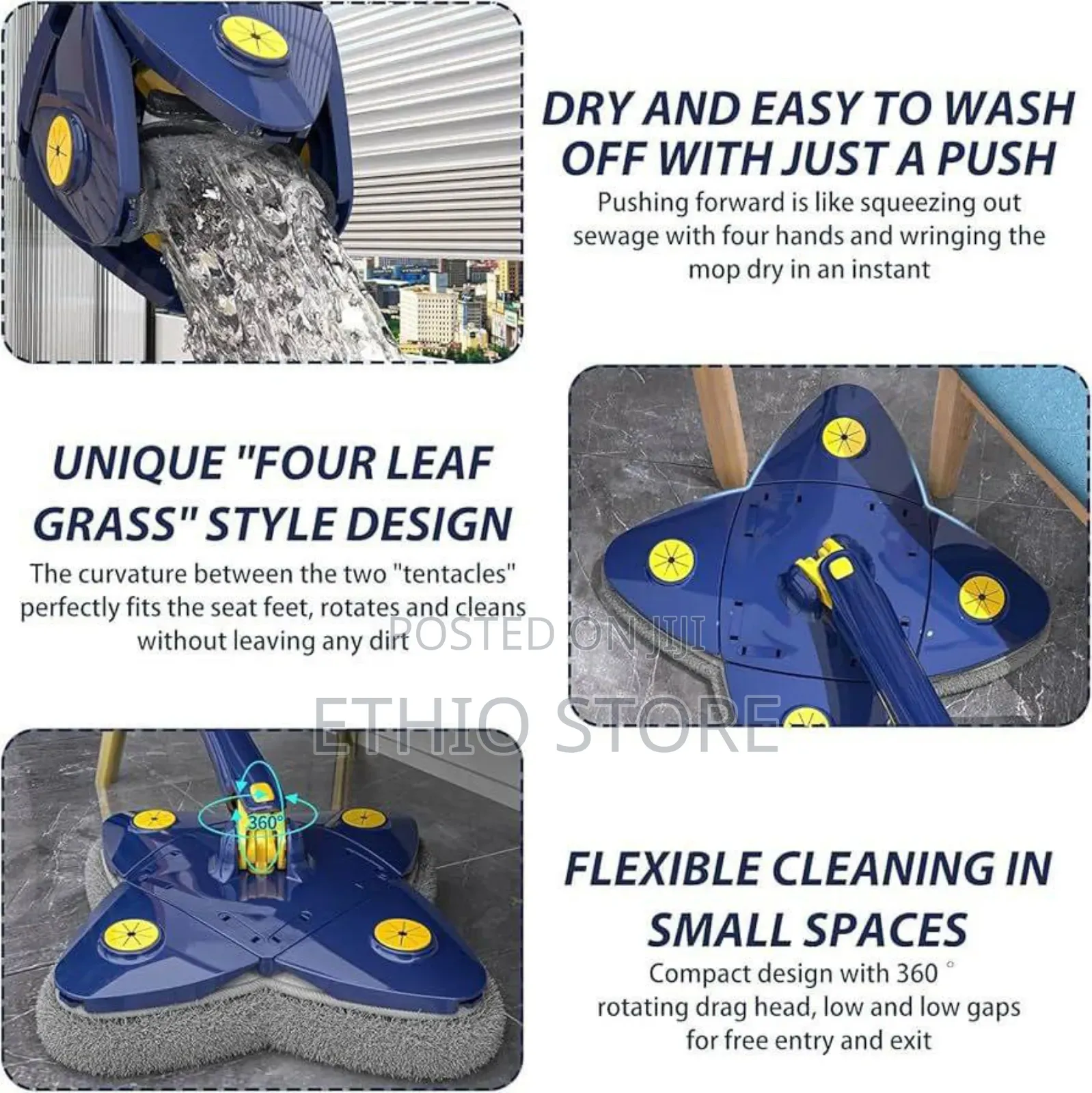 360° Rotating Self Squeez Mop