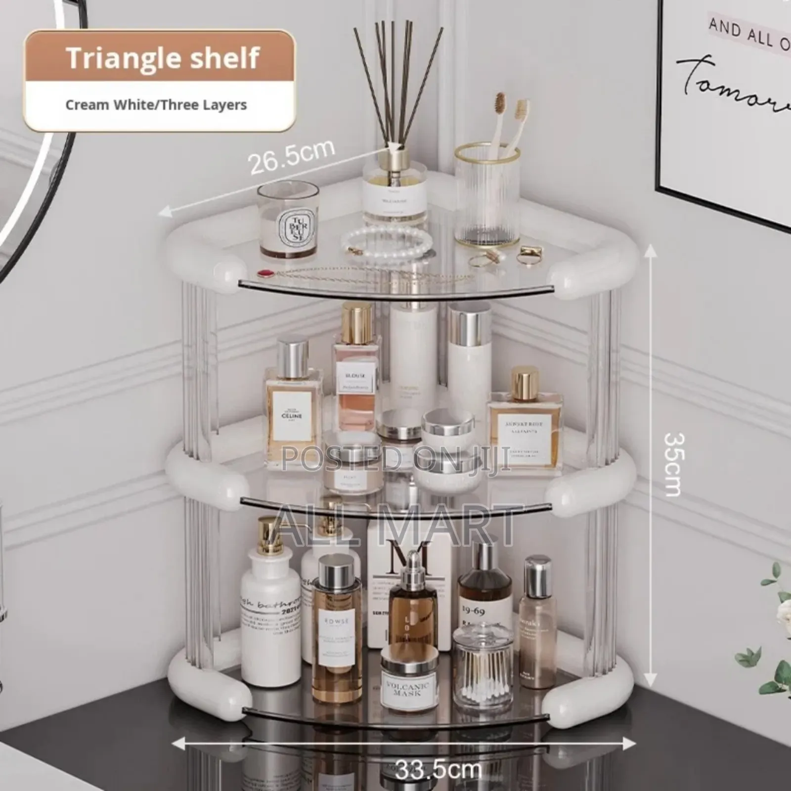 Luxury Cosmetics Shelf