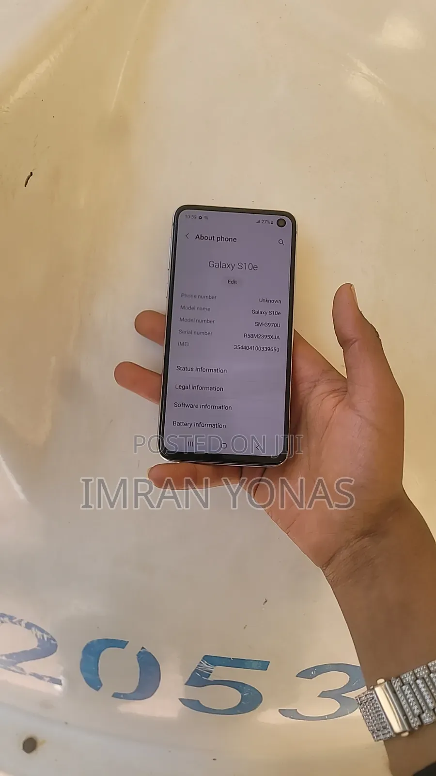 Samsung Galaxy S10e 128 GB White