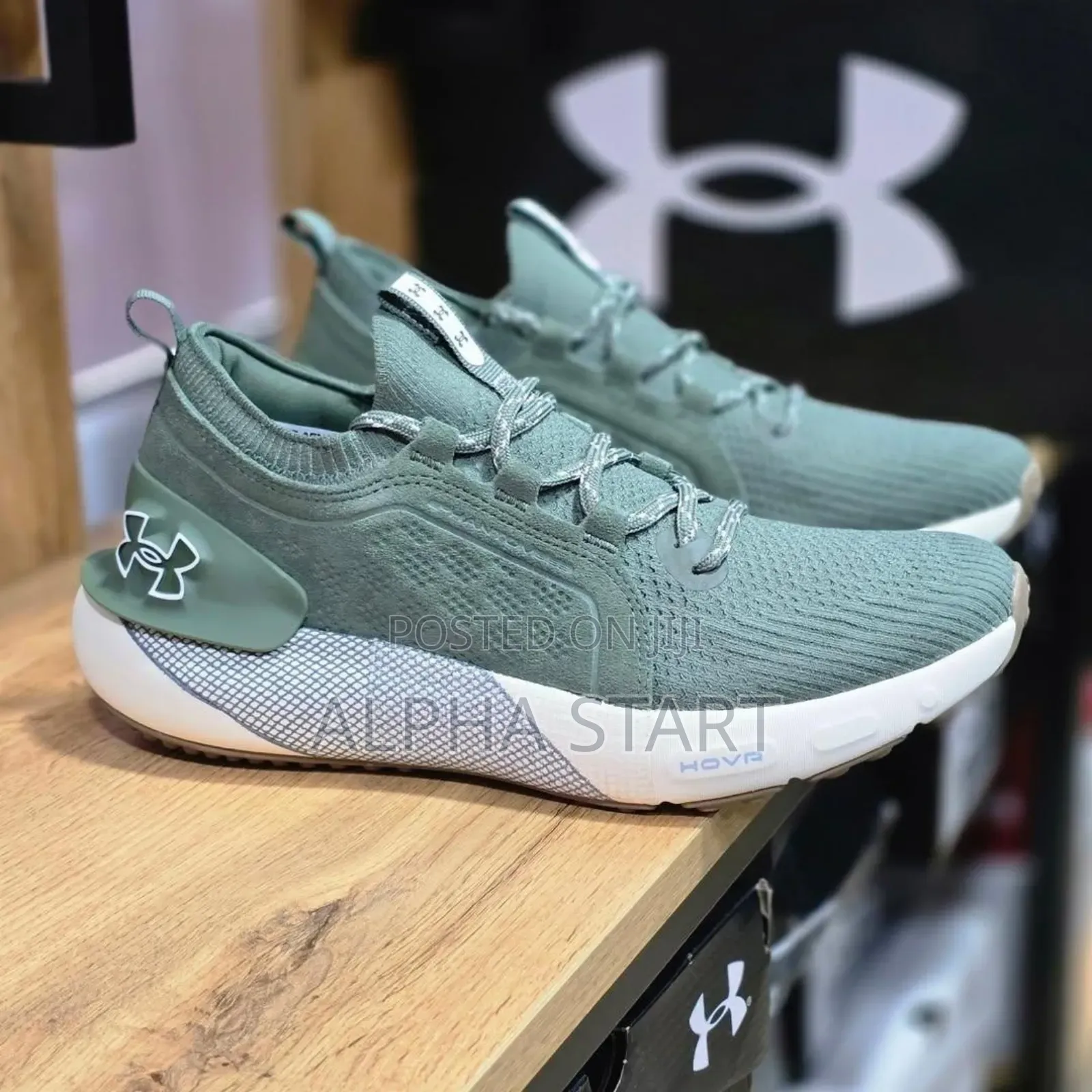 #Under Armour #Hovr #Phantom 3 "Olive White" Unisex Shoes