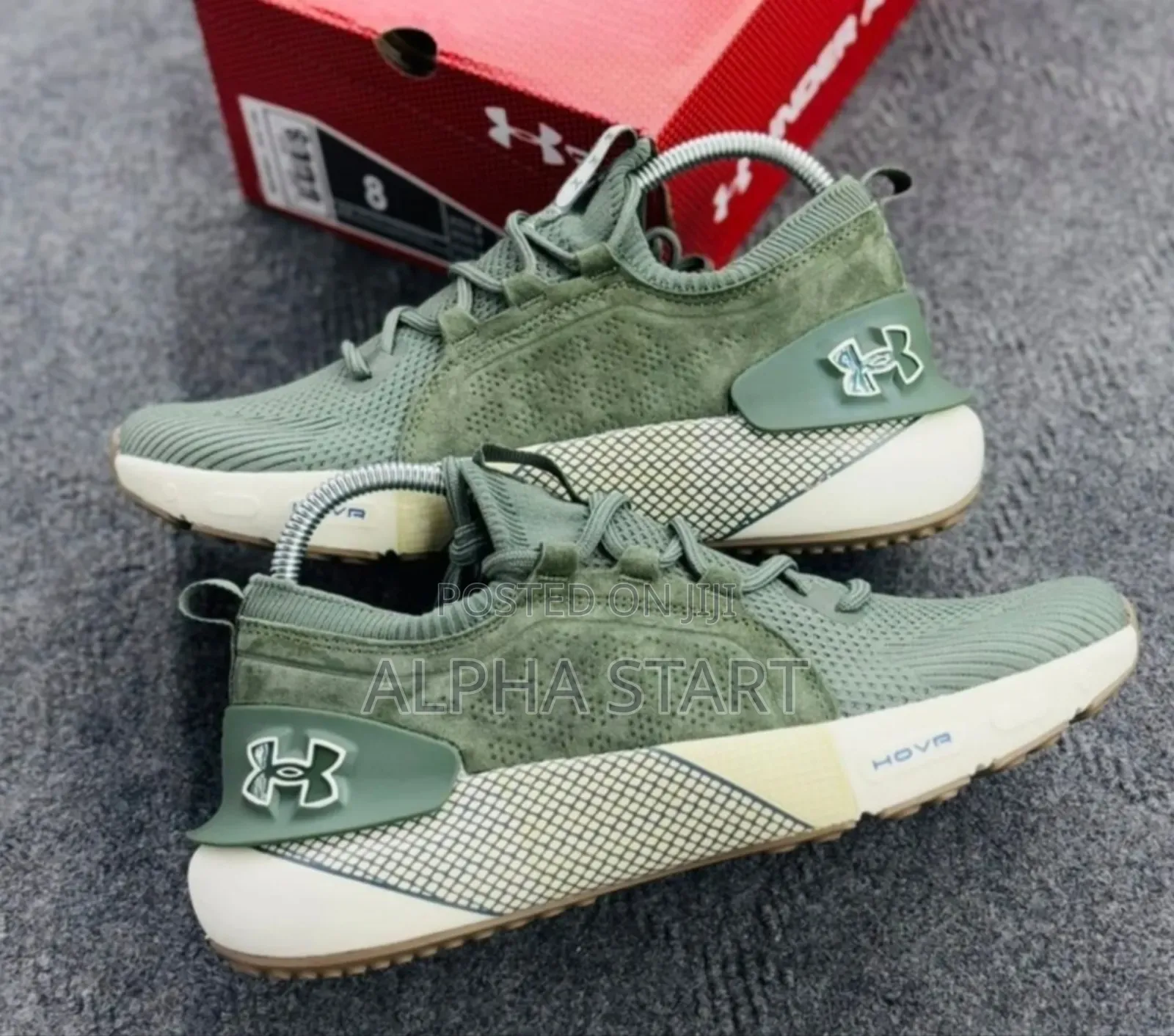 #Under Armour #Hovr #Phantom 3 "Olive White" Unisex Shoes