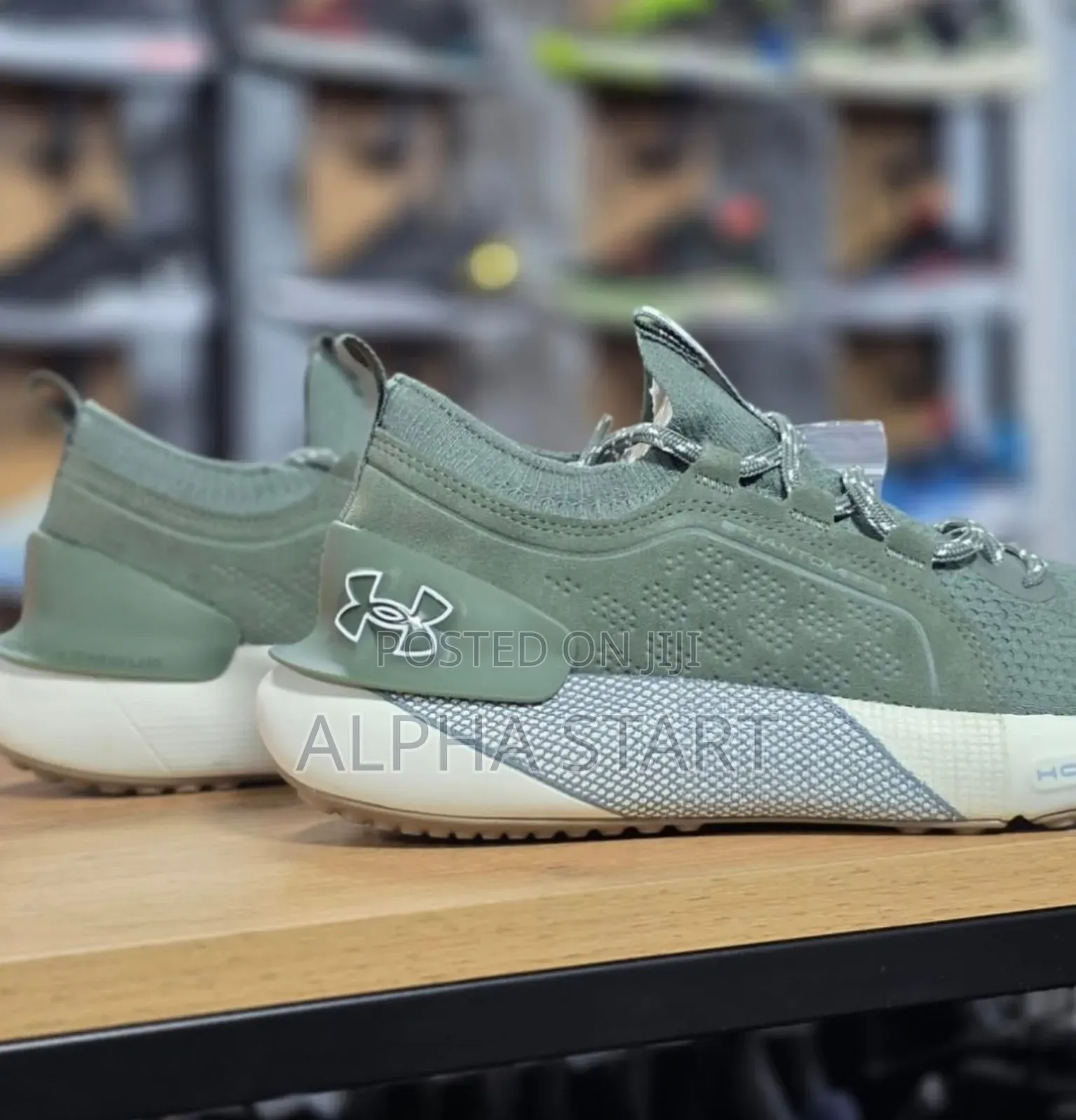 #Under Armour #Hovr #Phantom 3 "Olive White" Unisex Shoes