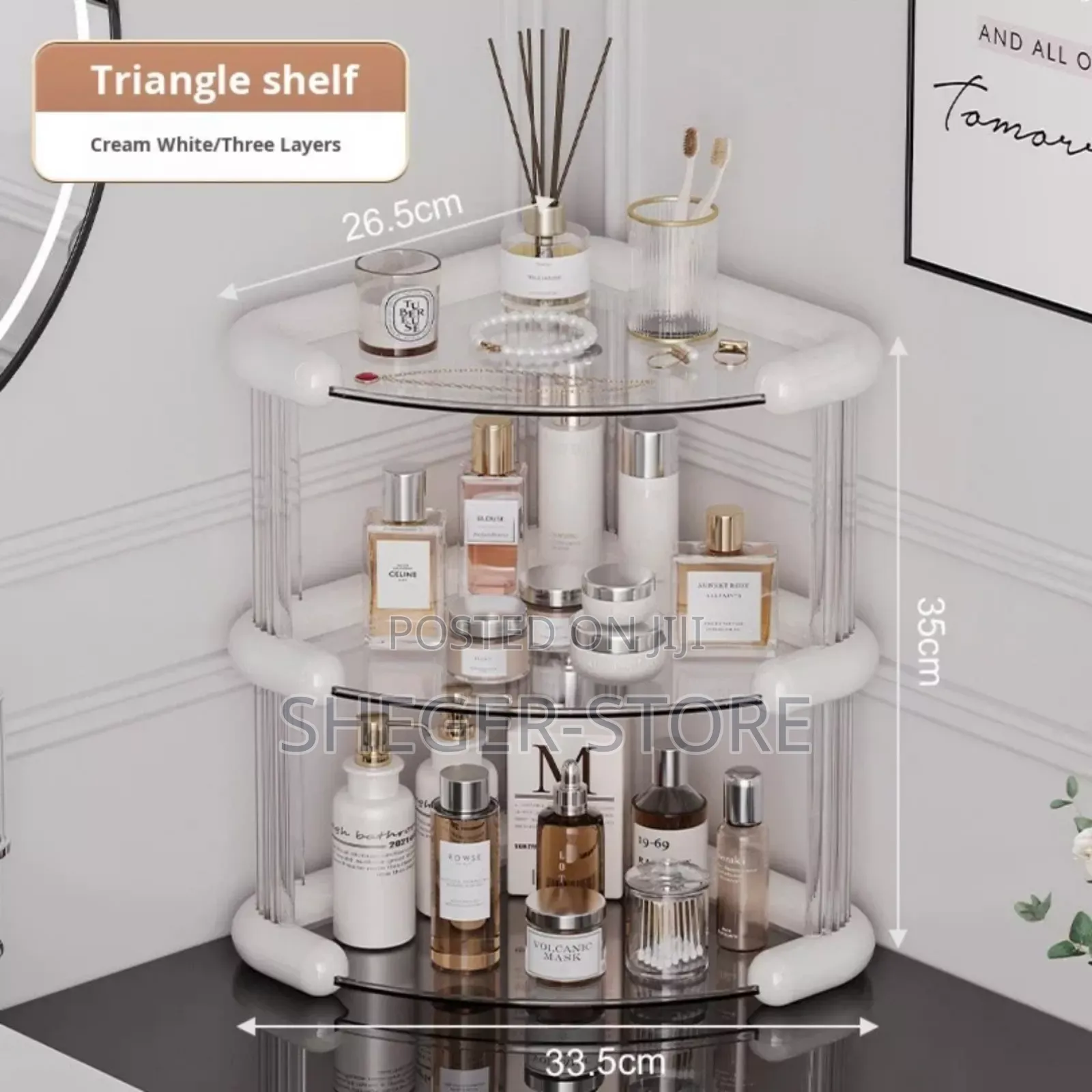 High Class Luxury Cosmetics Storage Shelf