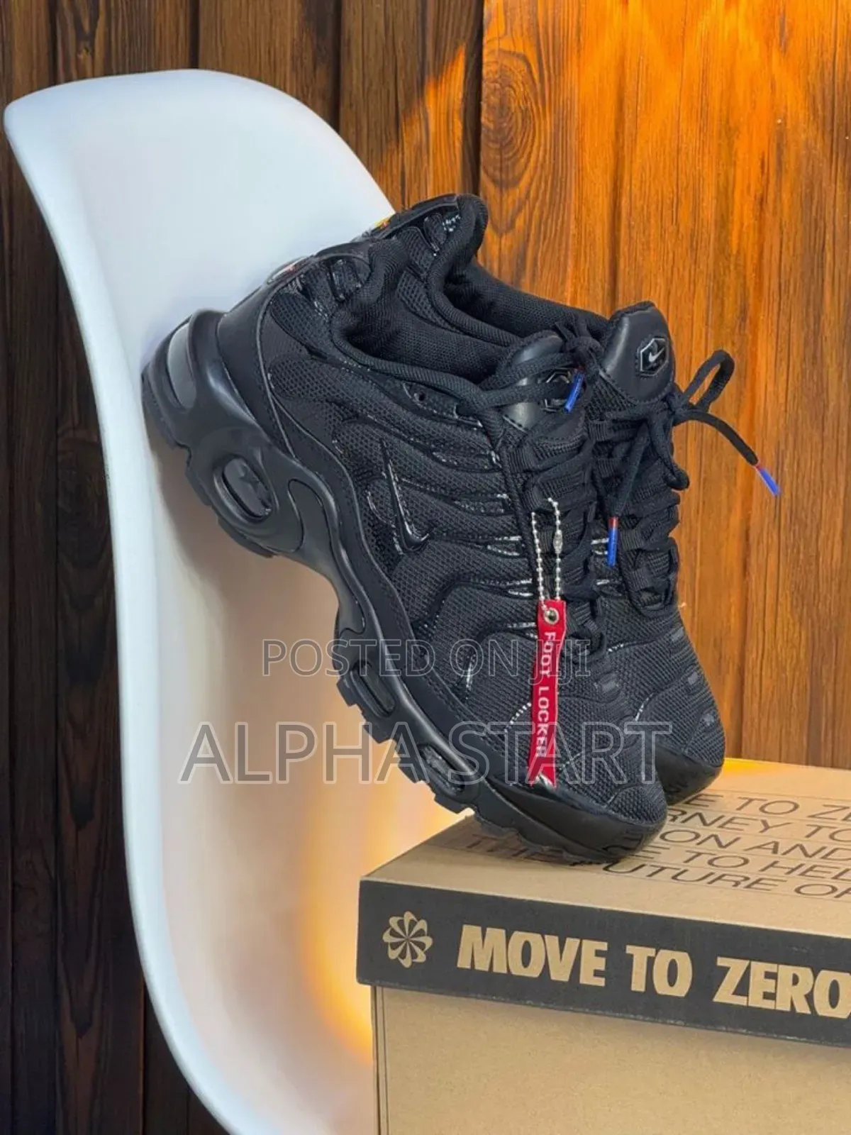 Nike Tn Full Black High Master Quality Smooth Sneakers