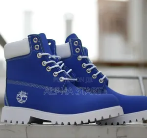 Timberland Blue High Master Quality Boots for Man's Made in Usa