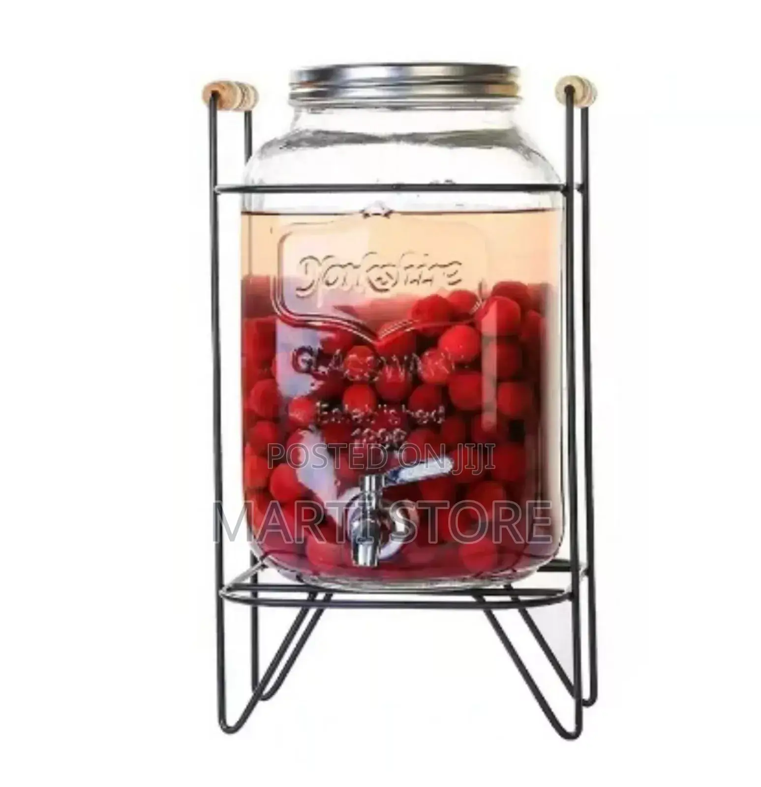 Glassware Beverage Dispenser With A Stand