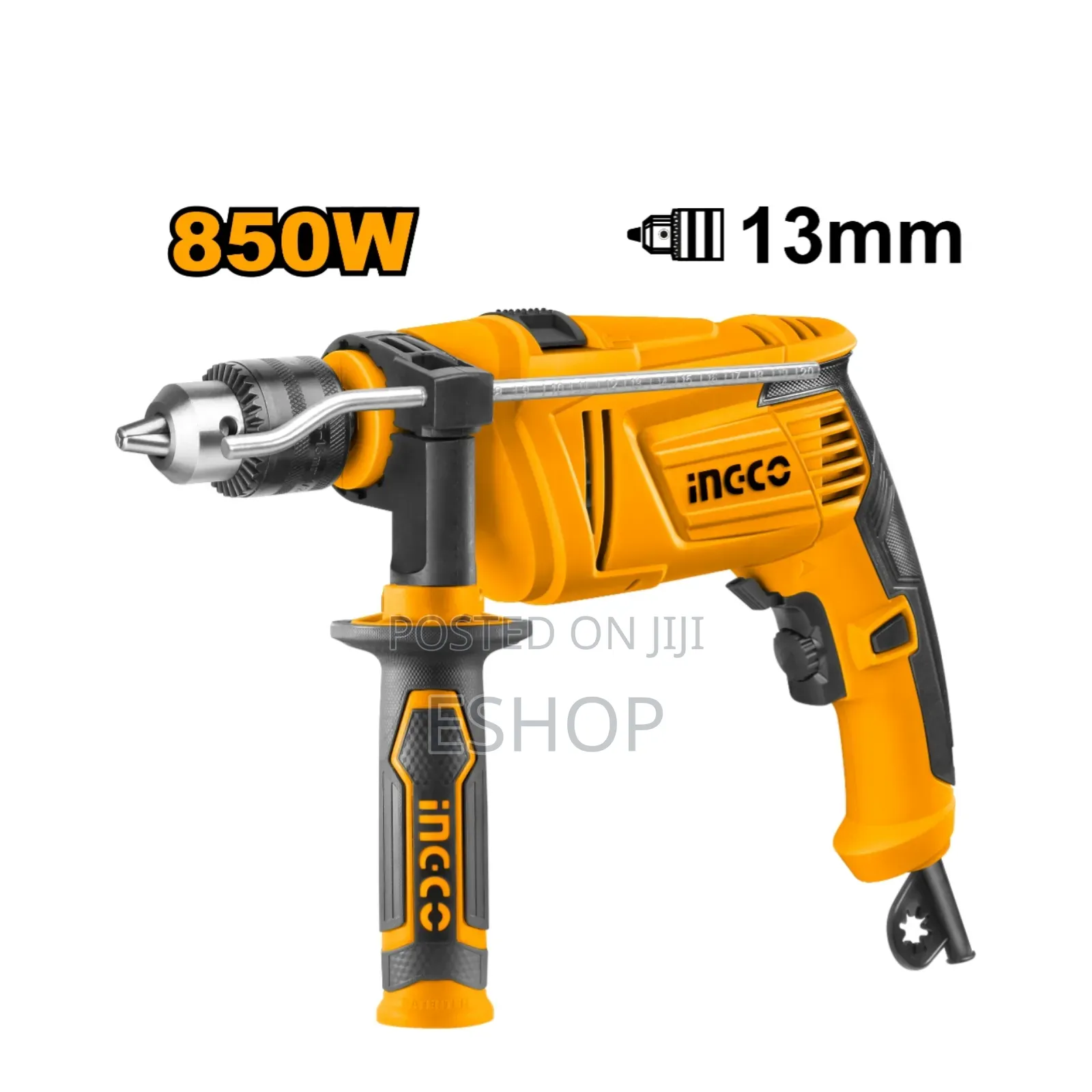 Ingco Impact Drill: 13mm Chuck Capacity for a Wide Range of Drill Bits