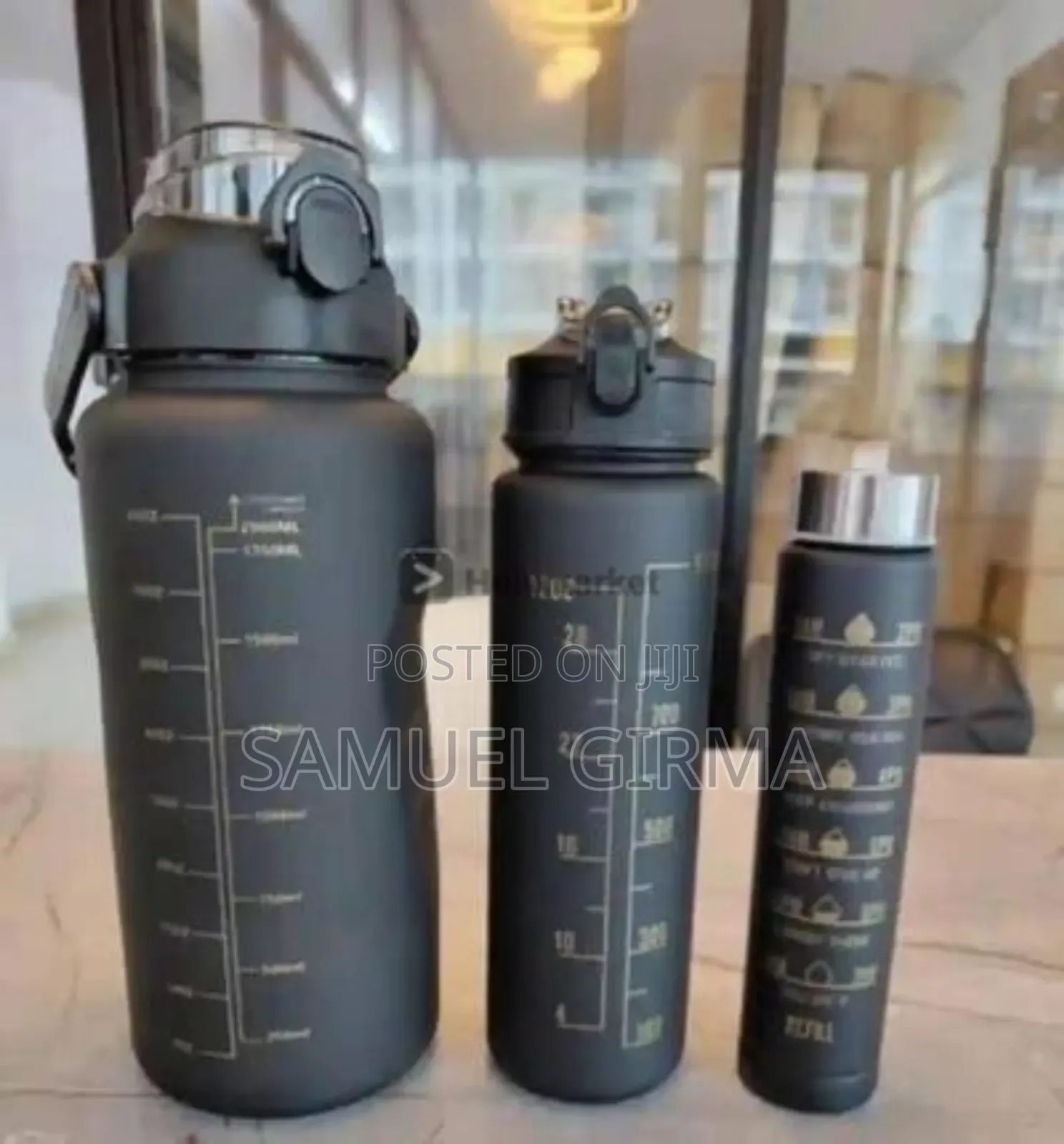 2l 900ml 300ml ሶስቱን በአንድ ላይ Water Bottle