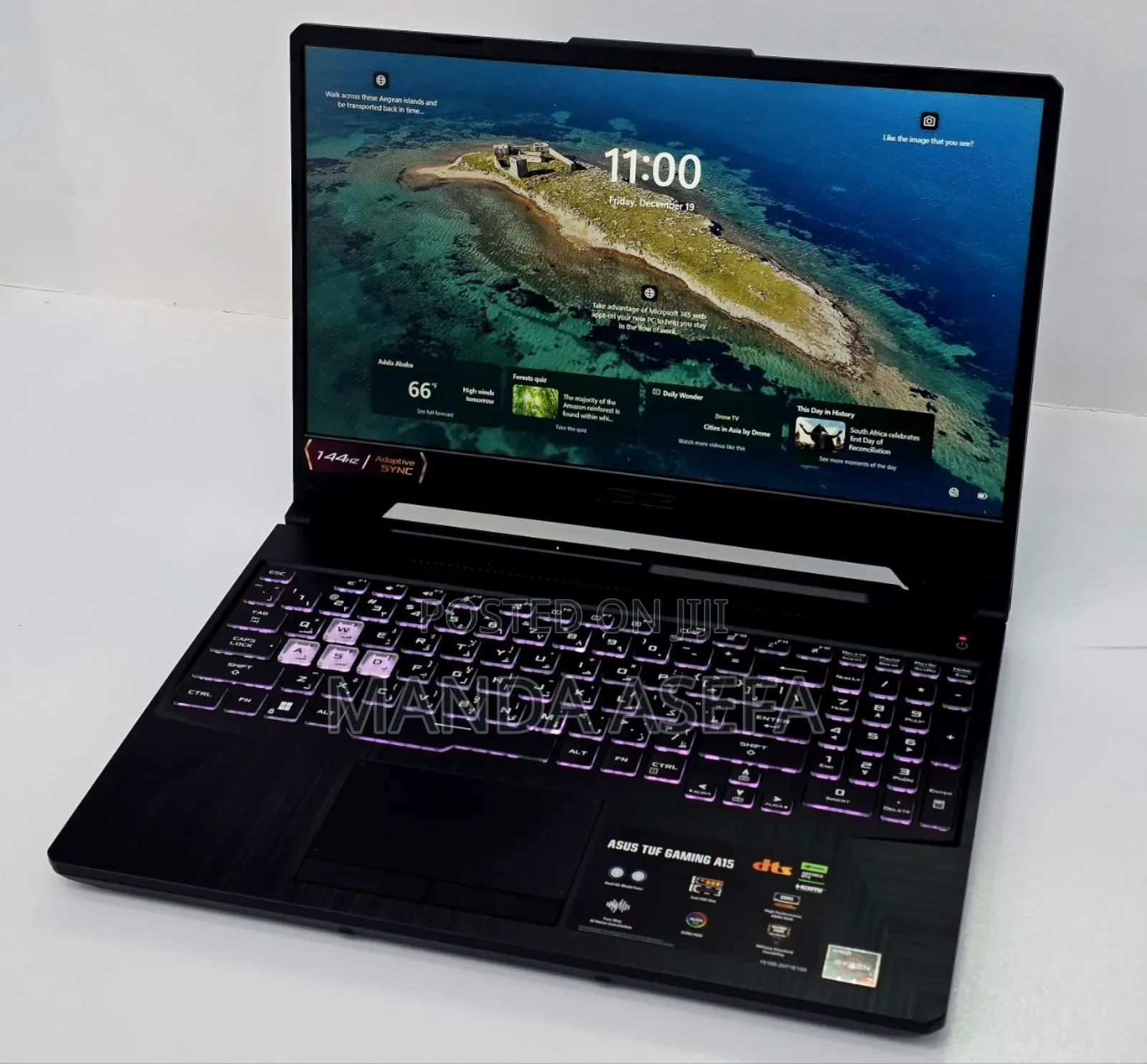 New Laptop Asus TUF Gaming A15 16GB AMD Ryzen 7 SSD 512GB