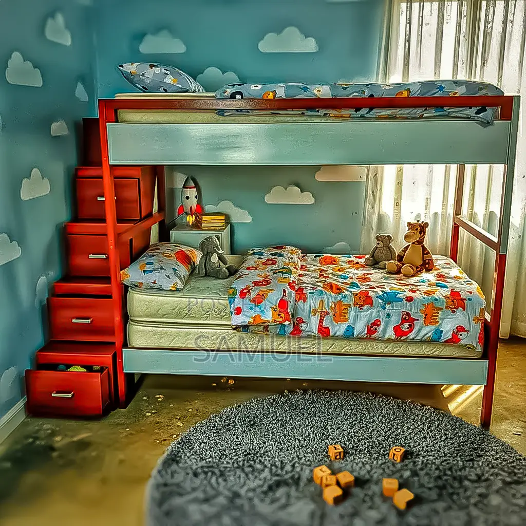 Bunk Bed ተደራቢ አልጋ