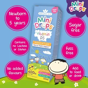 Photo - Natures Aid Vitamin D3 Mini Drops for Infants and Children