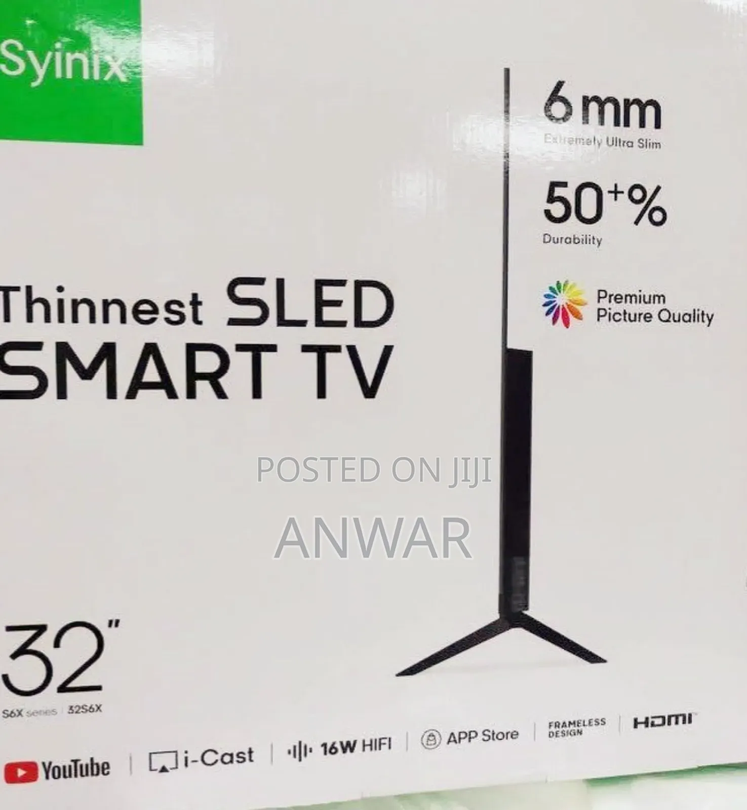*Syinix 32" Sled Smart Tv * New Model *