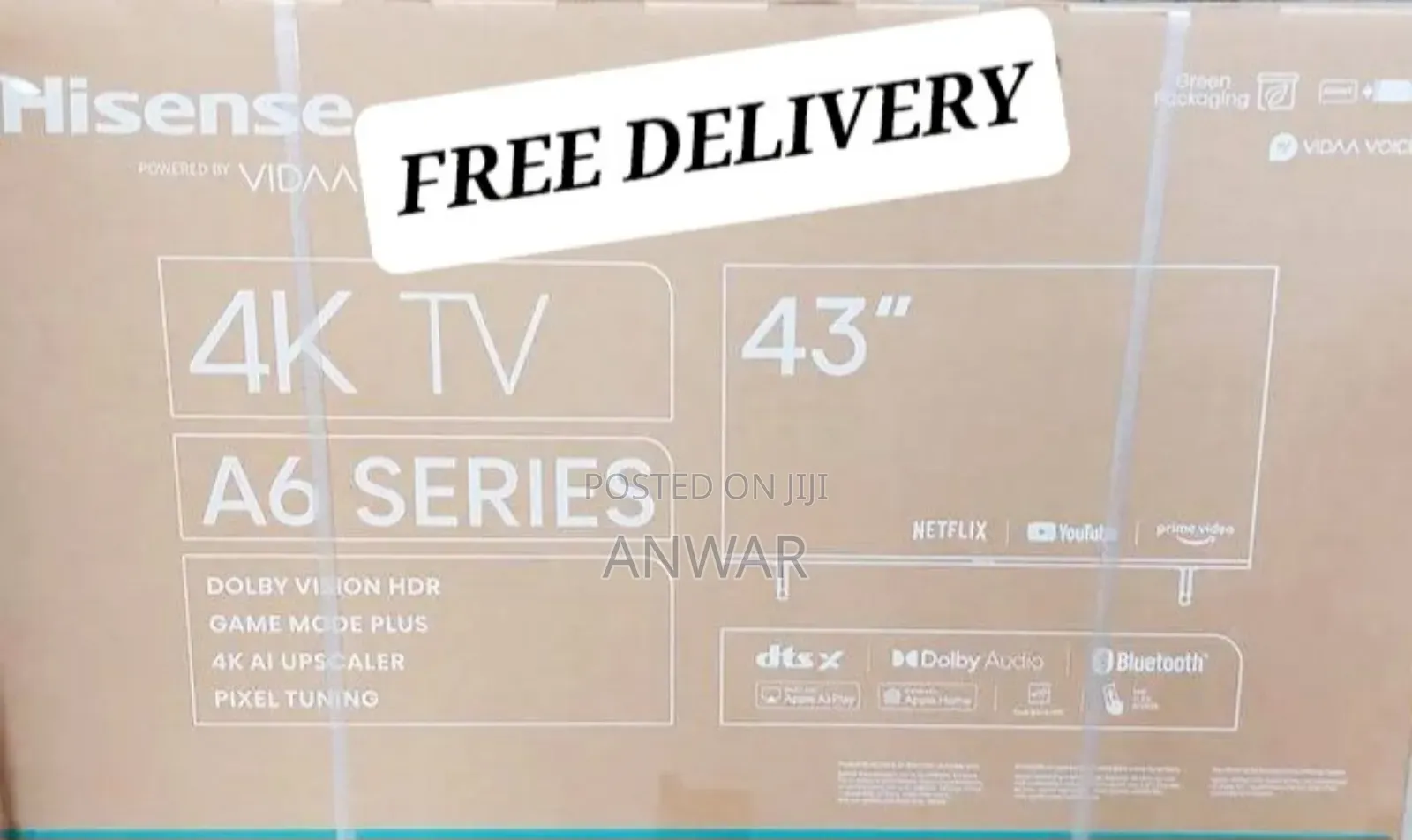 Hisense 43" A6series Uhd Smart Tv