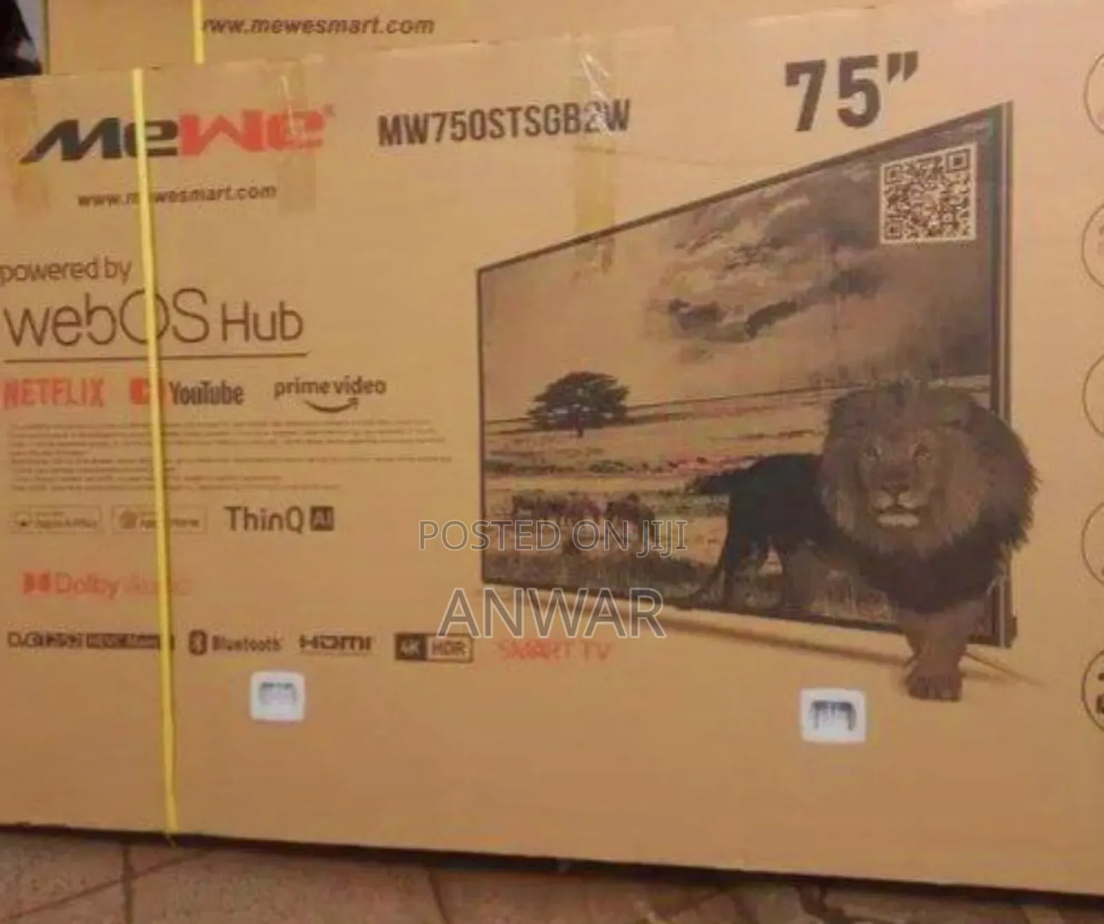 Mewe 75" Webos Hub Uhd Smart Tv