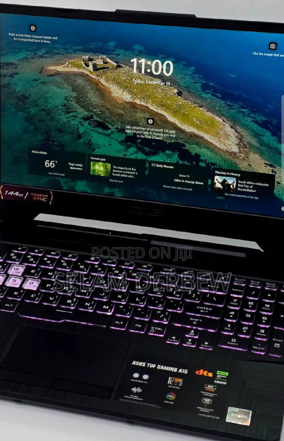 New Laptop Asus TUF Gaming A15 16GB AMD Ryzen 7 SSD 512GB