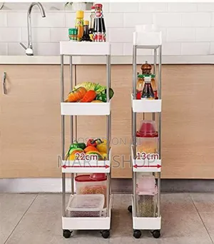 Photo - 4-layer Movable Kitchen Storage Rack/Shelf