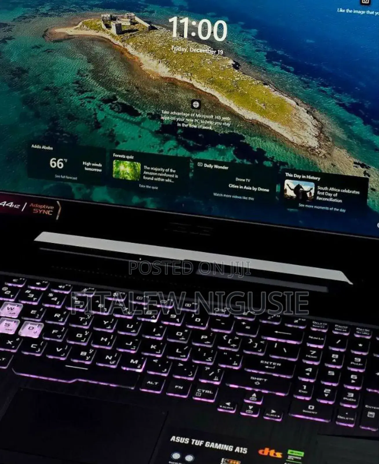 New Laptop Asus TUF Gaming A15 16GB AMD Ryzen 7 SSD 512GB