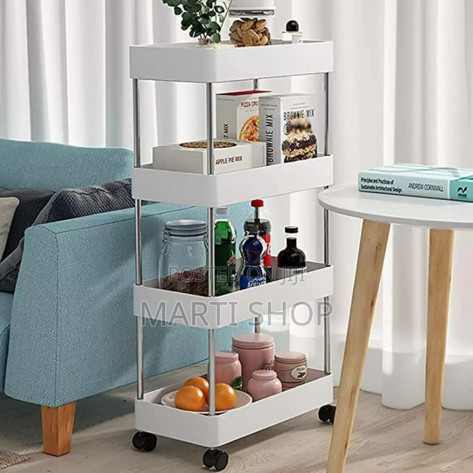 4-layer Movable Kitchen Storage Rack/Shelf