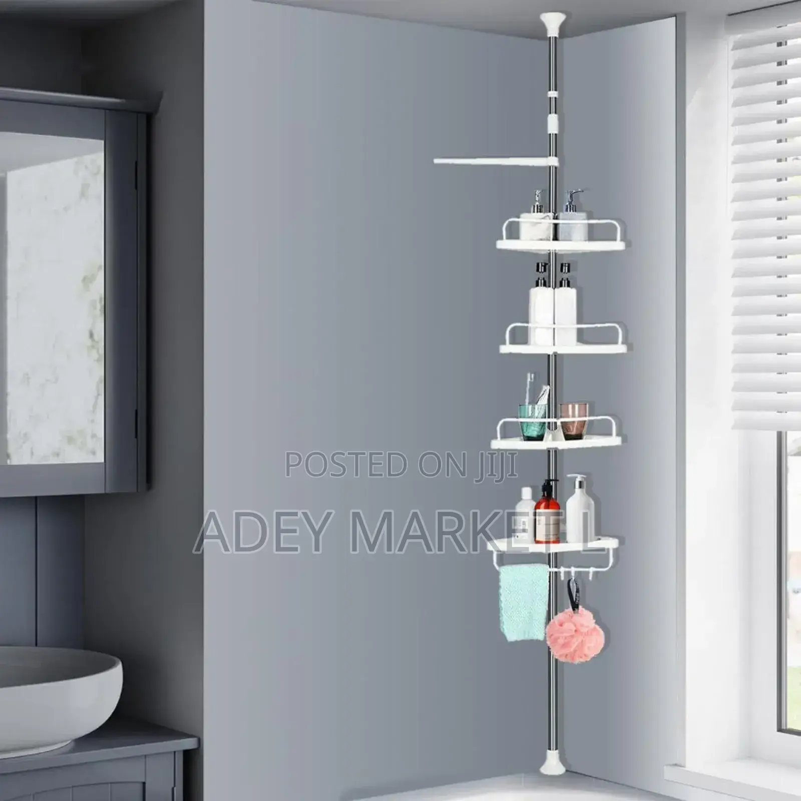 Corner Shelf – የመፀዳጃ ቤት መደርደሪያ