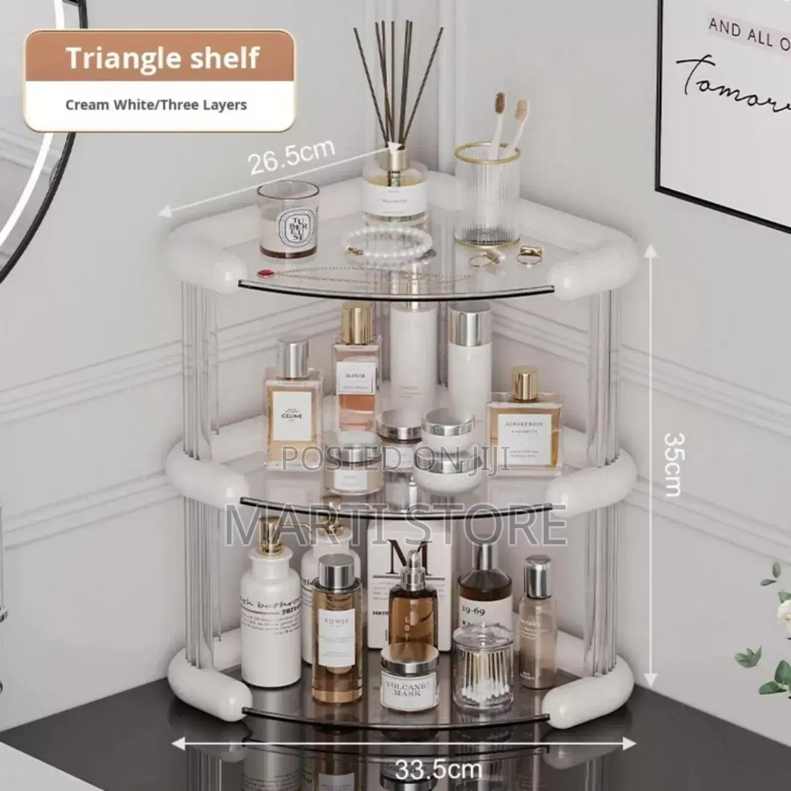 Luxury Cosmetics Storage Shelf