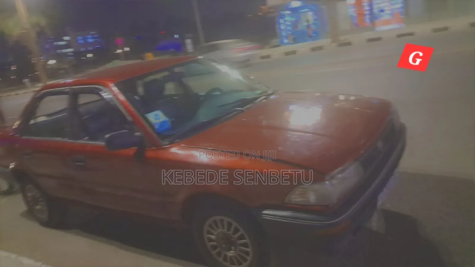 Toyota Corolla Sedan 1992 Burgundy