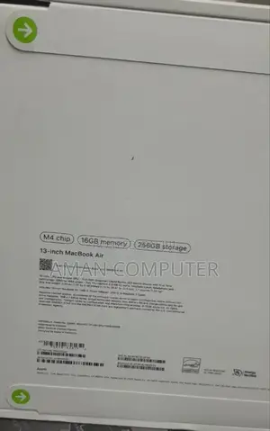 New Laptop Apple MacBook Air 2025 M4 13-Inch 16GB Apple M4 SSD 256GB