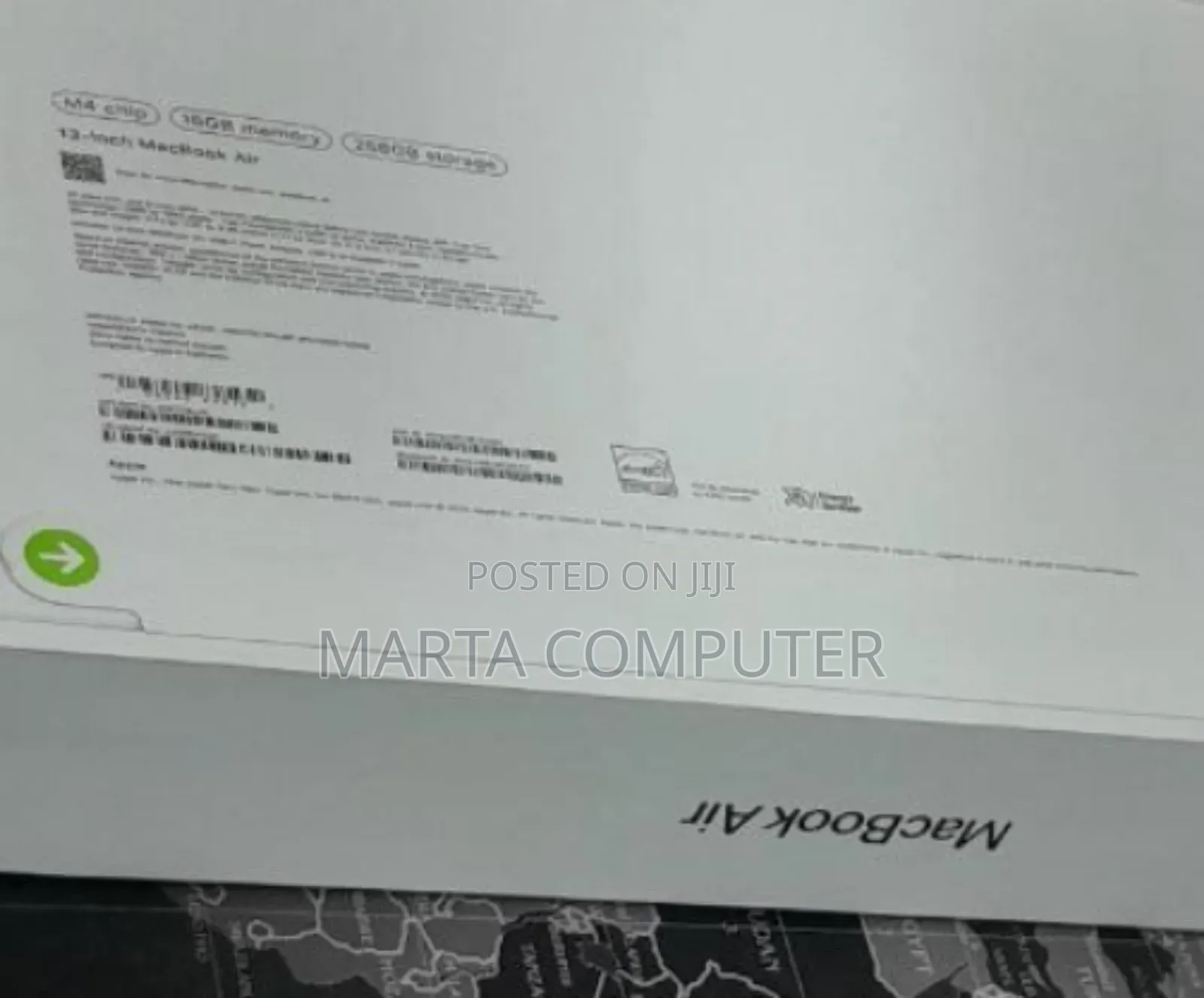 New Laptop Apple MacBook Air 2022 M2 16GB Apple M4 SSD 256GB