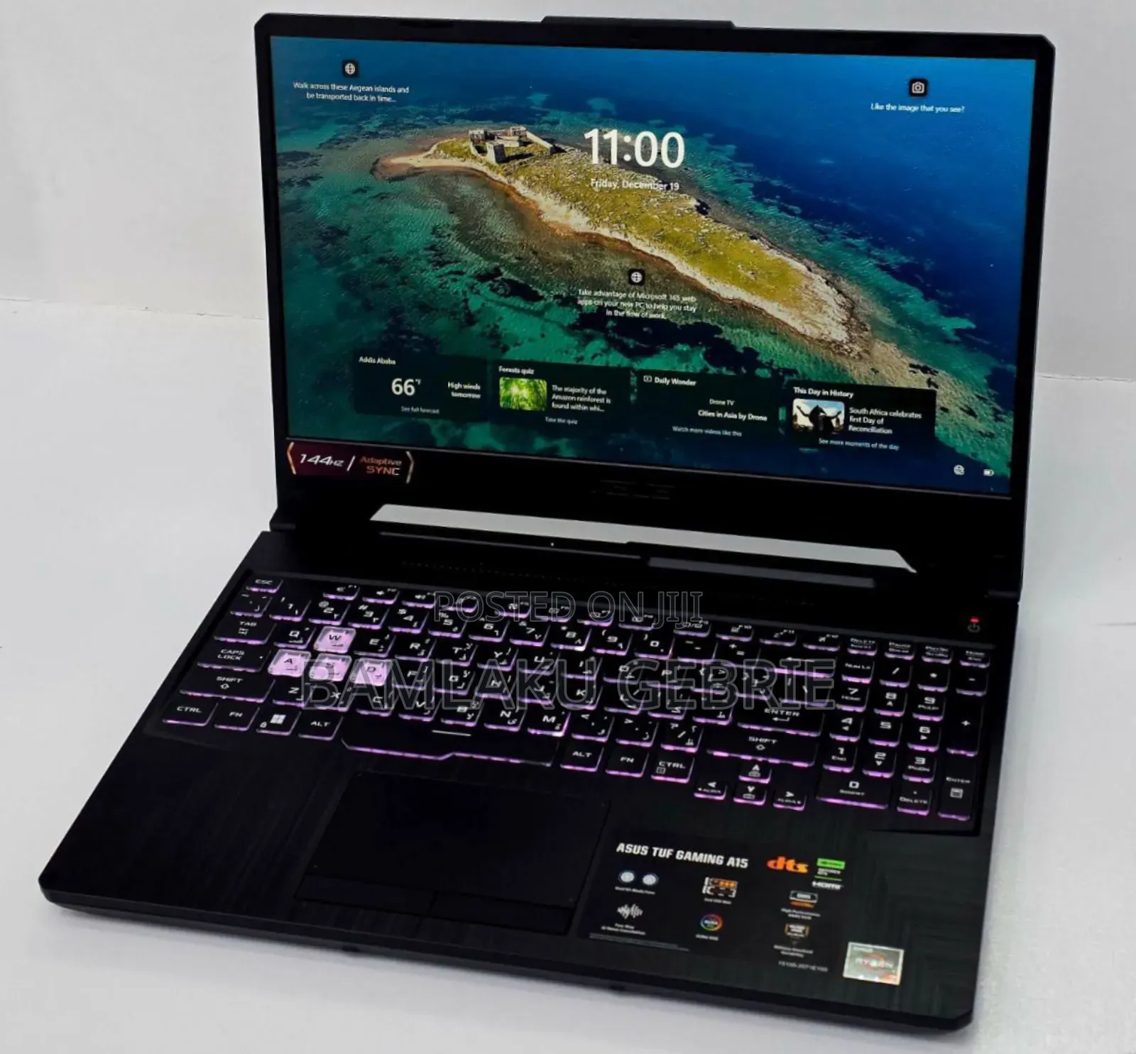 New Laptop Asus TUF Gaming A15 16GB AMD Ryzen 7 SSD 512GB
