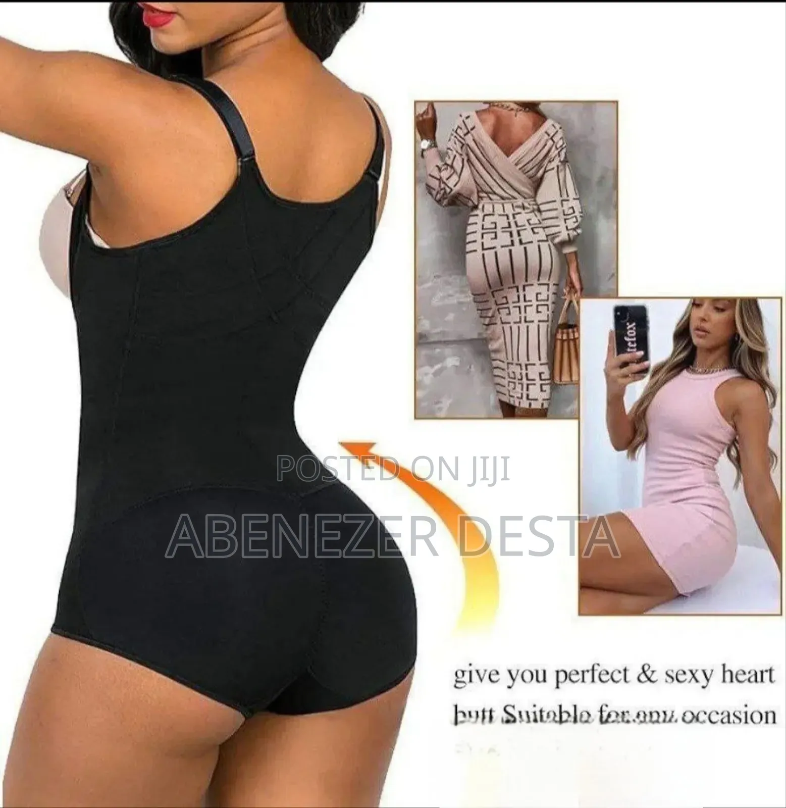 Black Women's Body Shaper Waist Trainer Corset With Hook