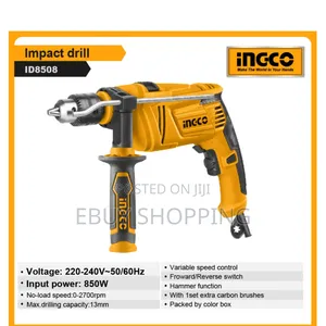 Photo - Ingco 2700 RPM Variable Speed Impact Drill - Reliable Corded Power