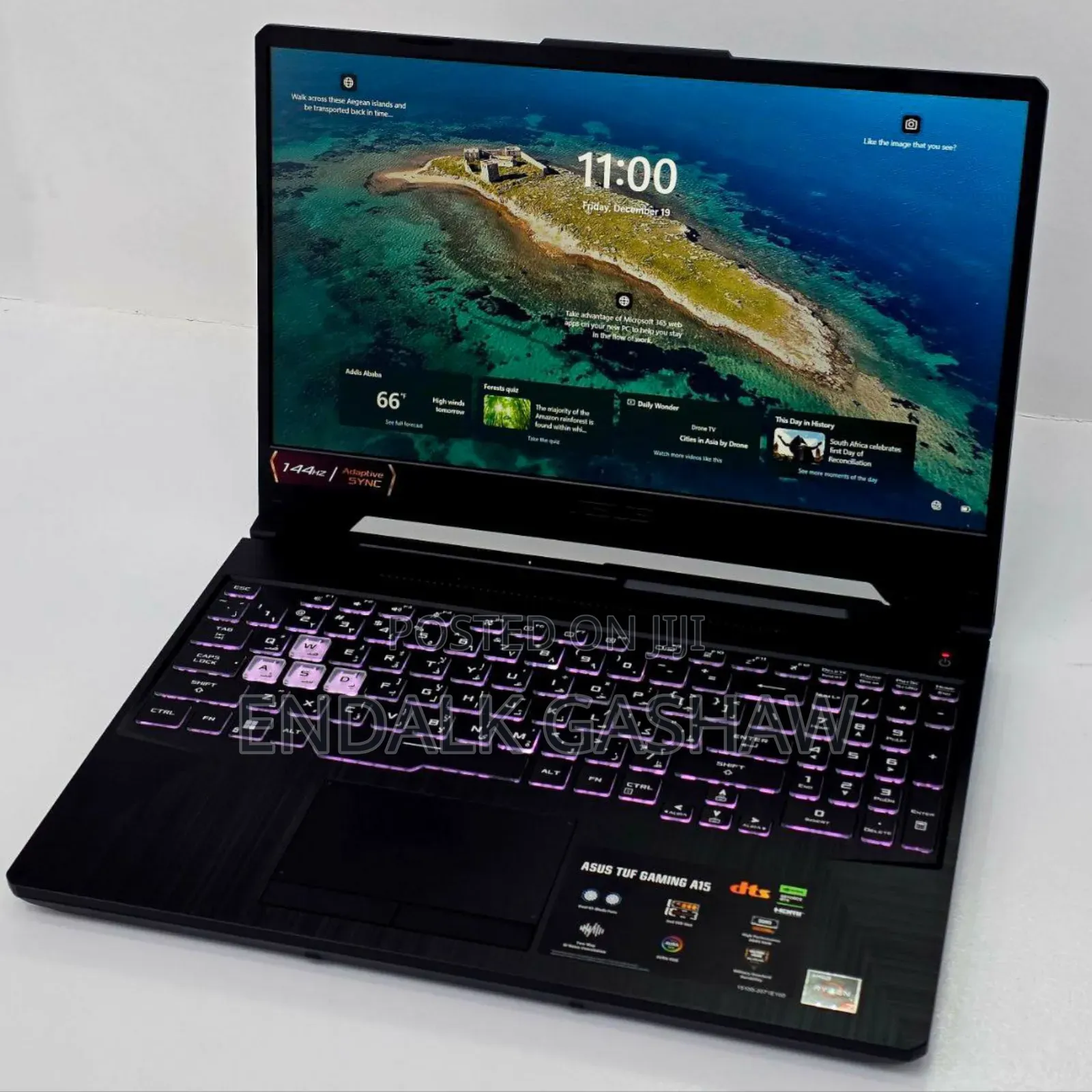 New Laptop Asus TUF Gaming A15 16GB AMD Ryzen 7 SSD 512GB