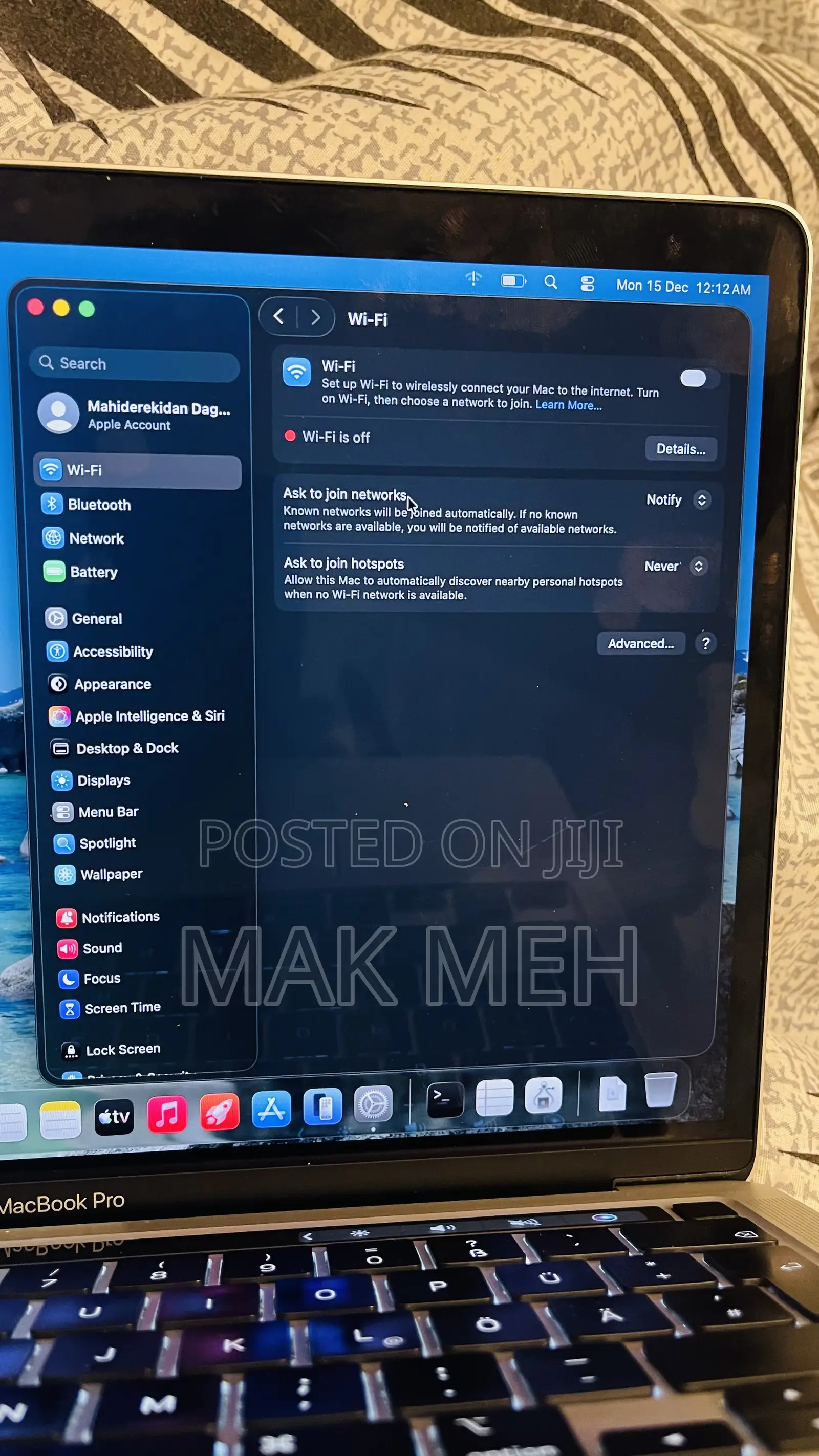 Laptop Apple MacBook Pro M1 8GB Apple M1 SSD 256GB