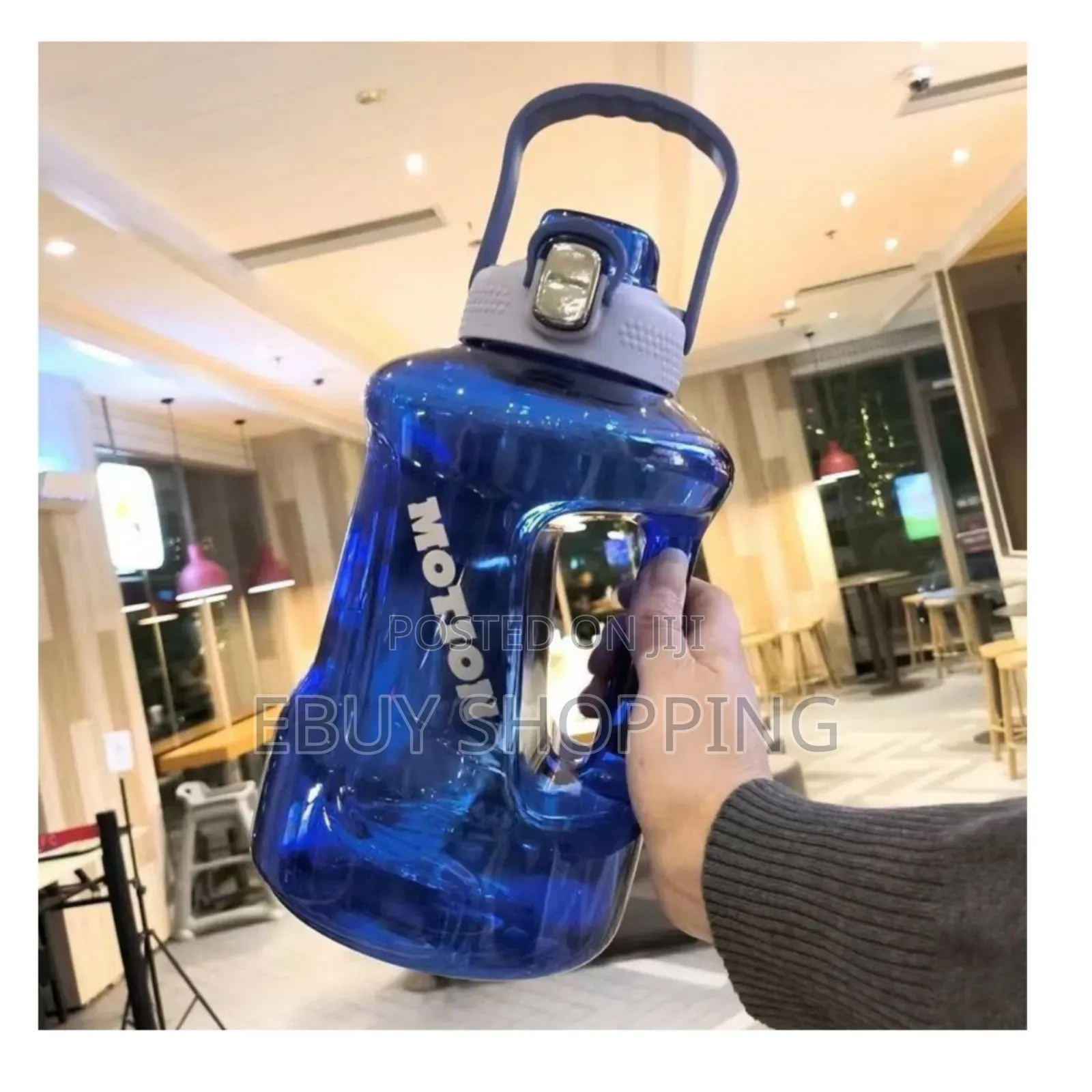 Never Thirsty Again - 2.2l Gym Bottle With Straw