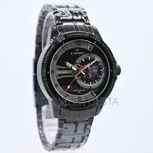 Naviforce Nf9206 Men's Watch With a Black Stainless Steel Band