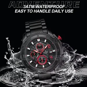 Photo - Naviforce Nf 8047 Ch Black Red for Men's Watch