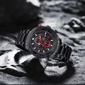 Naviforce Nf 8047 Ch Black Red for Men's Watch