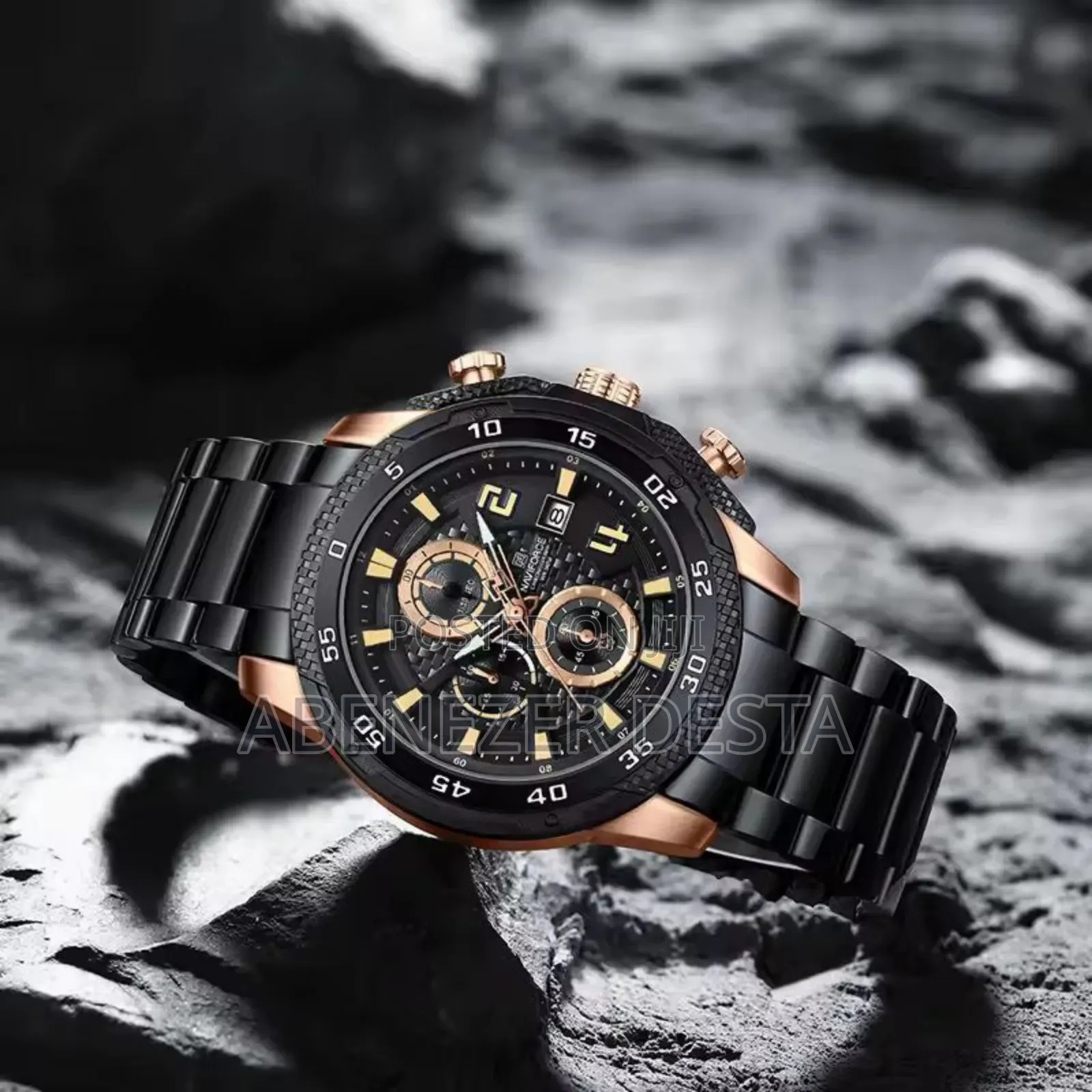 Naviforce 8047 Ch - Black Rose for Men's Watch