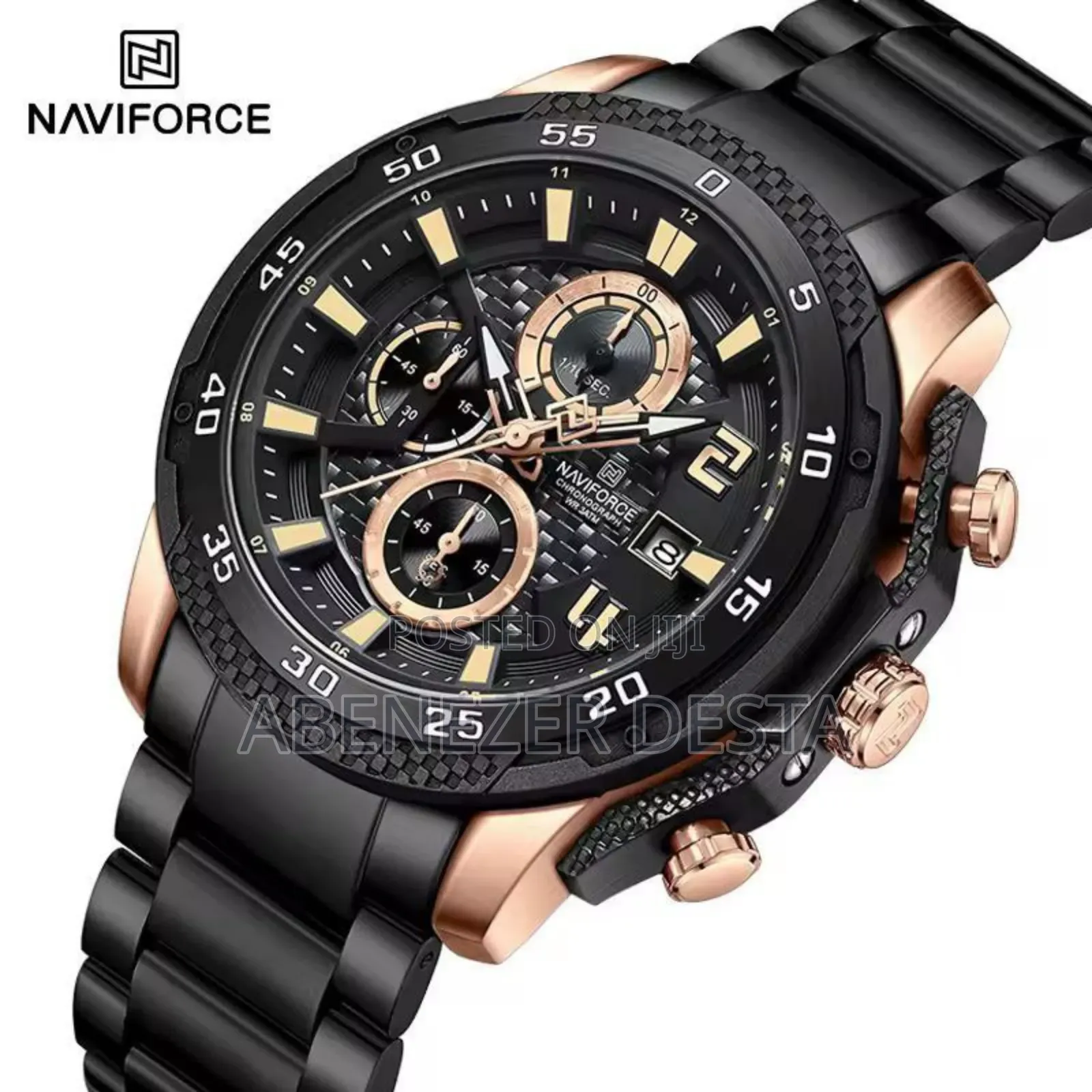 Naviforce 8047 Ch - Black Rose for Men's Watch