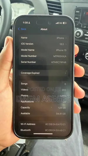 Apple iPhone 15 128 GB Black