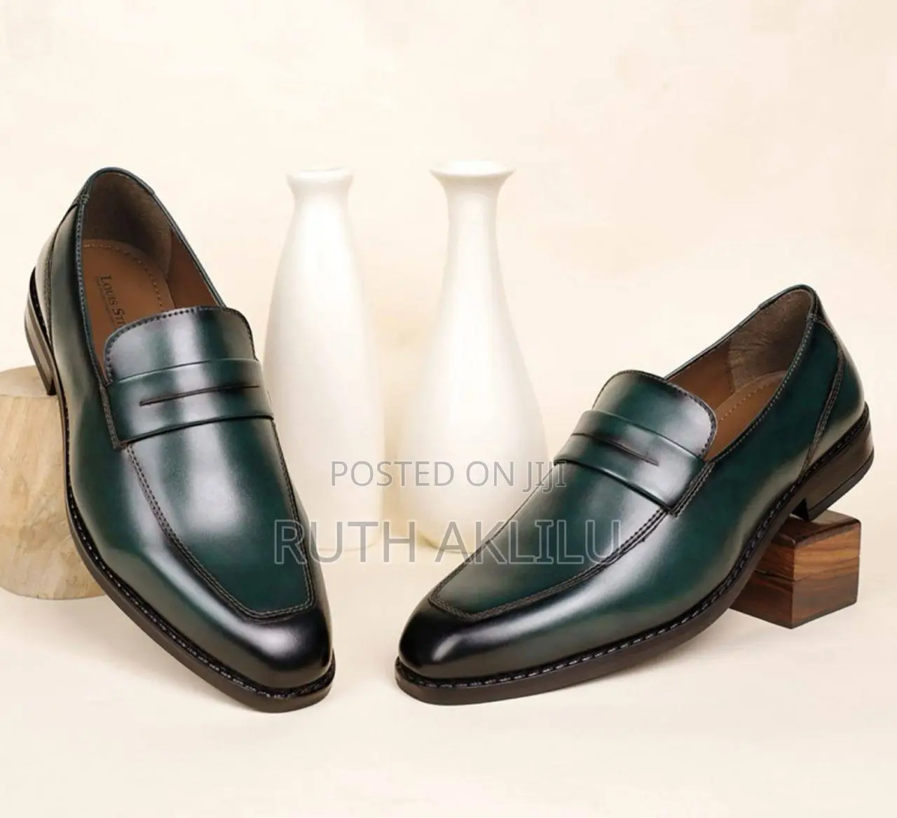 Louis Sitich Mens Comfortable Moccasins Style Formal Shoes