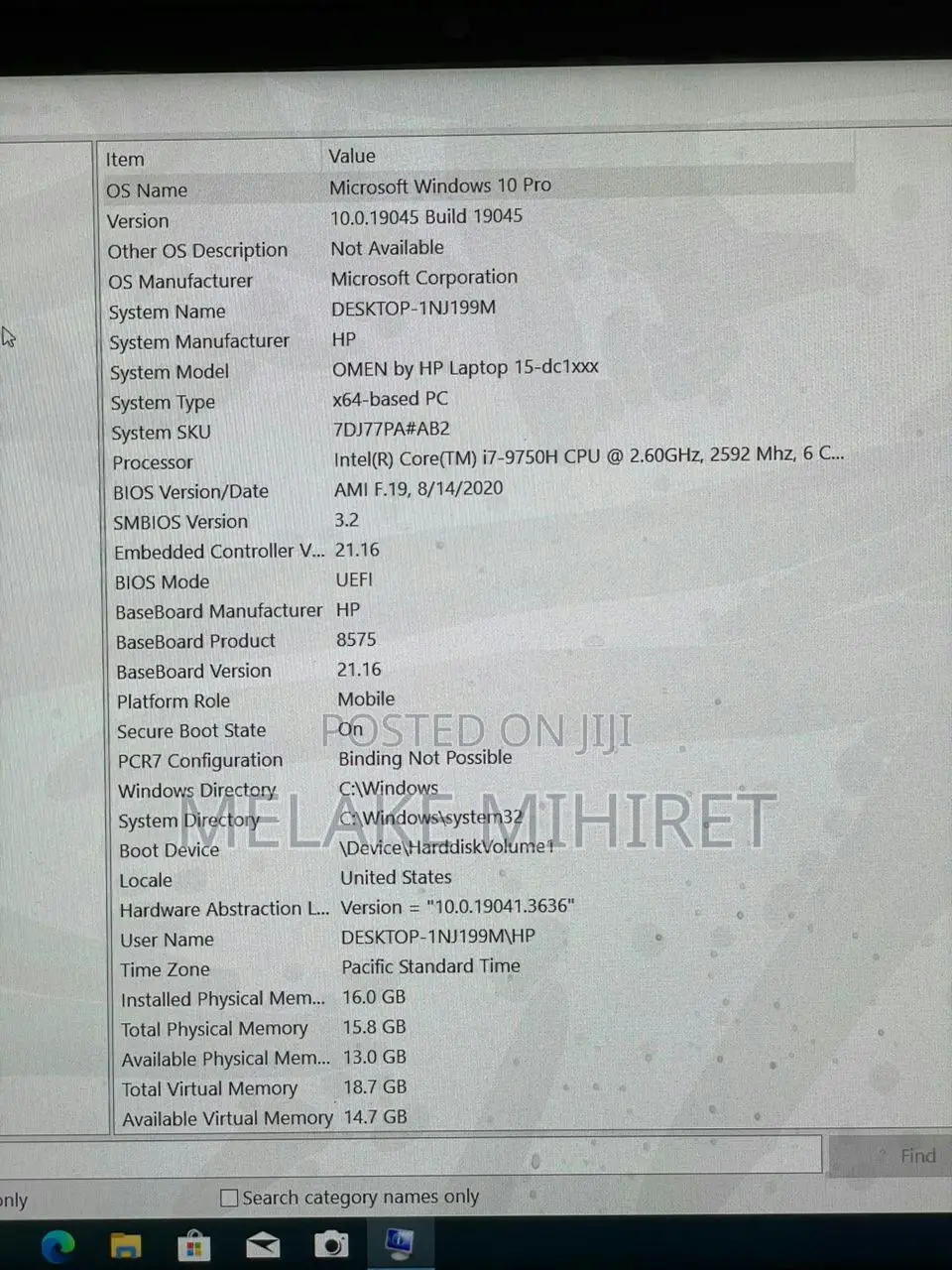 New Laptop HP Omen 15 16GB Intel Core I7 SSD 512GB