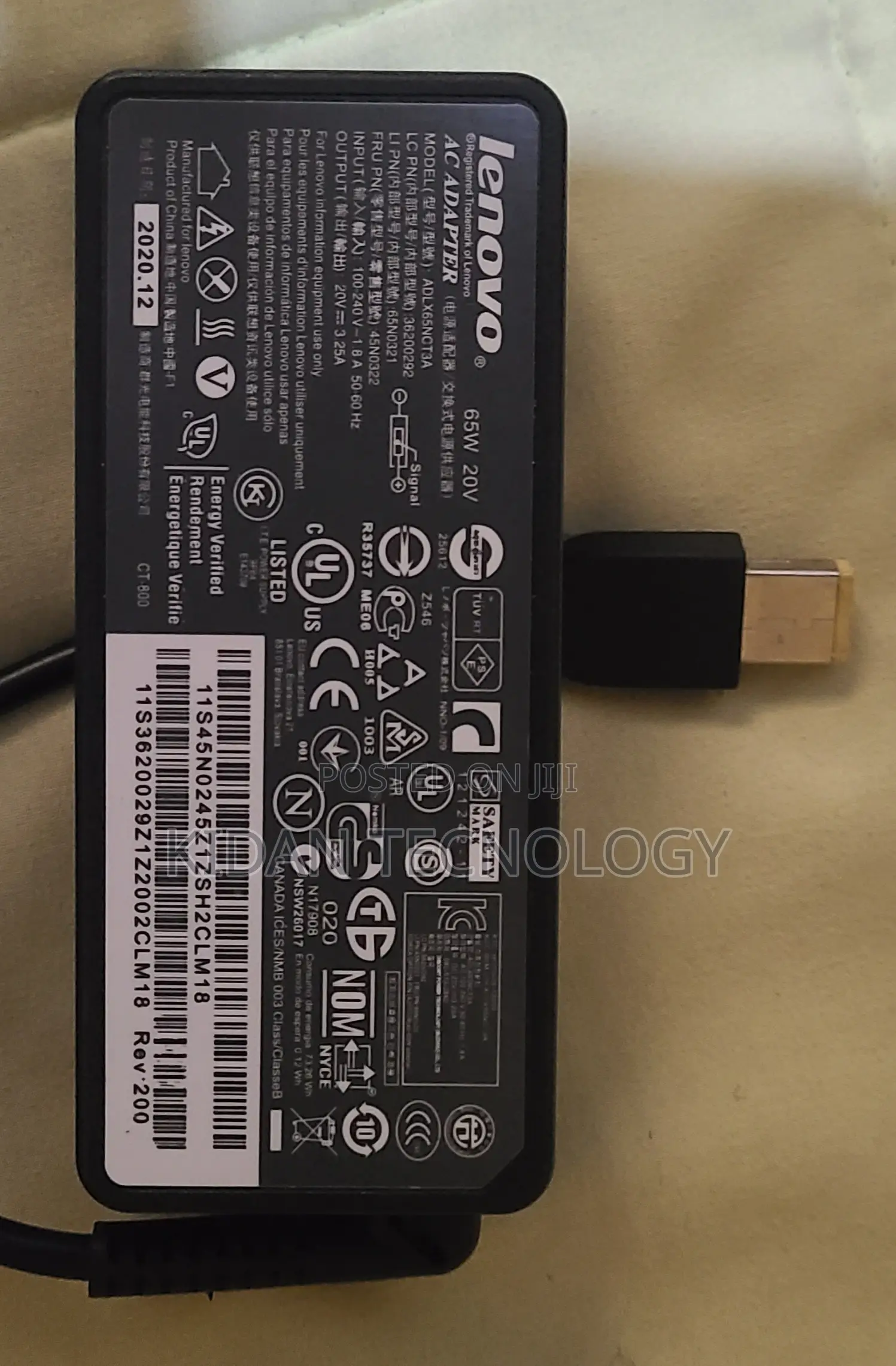 Levovo Lapyop Charger 65w